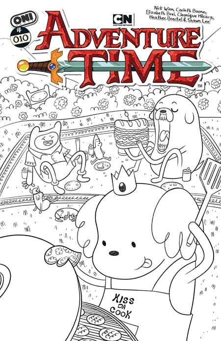 Oni Press Comic Books > Incentives ADVENTURE TIME (2025) #10 CVR F INC 1:50 NICK WINN B&W VAR 64985600832910061 1225ON0894
