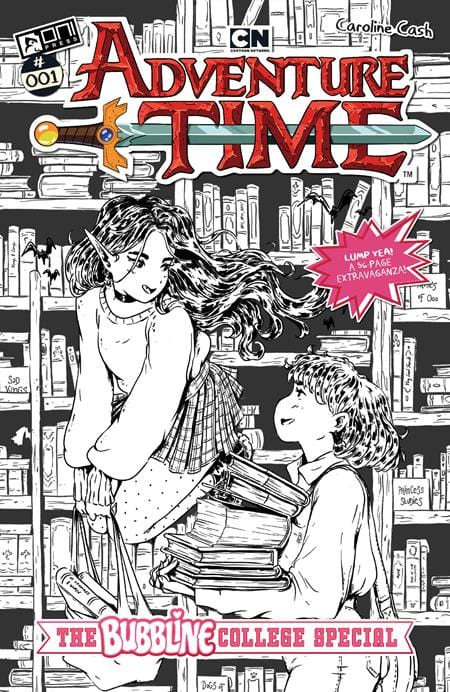 Oni Press Comic Books > Incentives ADVENTURE TIME (2025) THE BUBBLINE COLLEGE SPECIAL # 1 (ONE SHOT) CVR D INC 1:10 CHLOE STAWSKI B&W VAR 64985600877000141 0625ON568