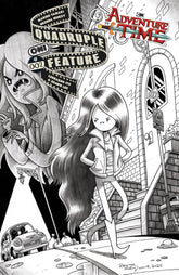 Oni Press Comic Books > Incentives ADVENTURE TIME QUADRUPLE FEATURE #2 CVR D INC 1:20 BRENDA HICKEY B&W VAR 64985600928900241 PRH-64985600928900241