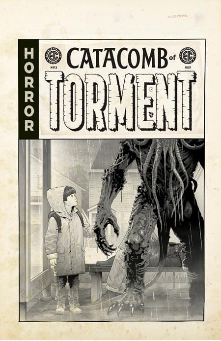 EC CATACOMB OF TORMENT #13 CVR D INC 1:20 DANNY LUCKERT B&W ARTIST EDITION VAR