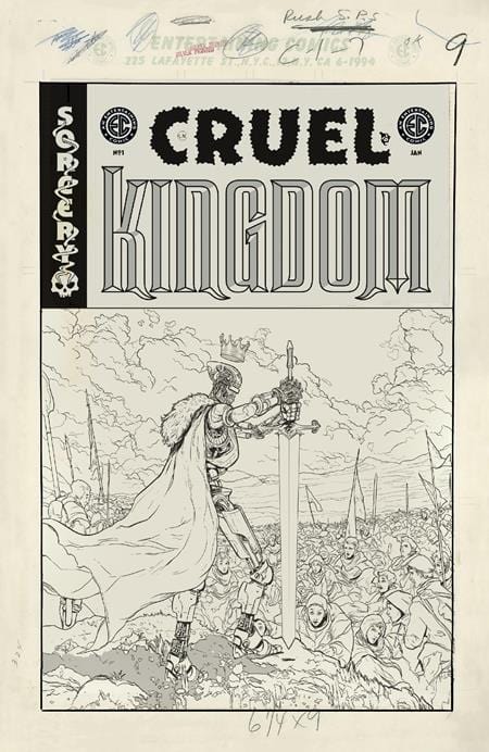 Oni Press Comic Books > Incentives EC CRUEL KINGDOM #1 (OF 5) CVR G INC 1:20 ADAM POLLINA B&W ARTIST EDITION VAR 64985600823700171 1124ON500