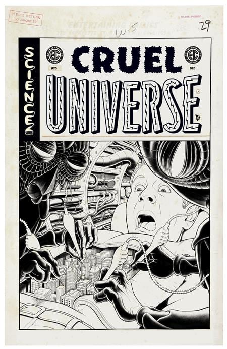 Oni Press Comic Books > Incentives EC CRUEL UNIVERSE #5 (OF 5) CVR D INC 1:20 MALACHI WARD B&W ARTIST EDITION VAR (MR) 64985600799500541 1024ON545