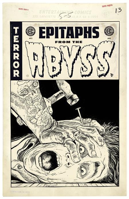 Oni Press Comic Books > Incentives EC EPITAPHS FROM THE ABYSS #2 CVR D INC 1:20 ADAM POLLINA BLACK & WHITE VAR (MR) 64985600798800241 0624ON506