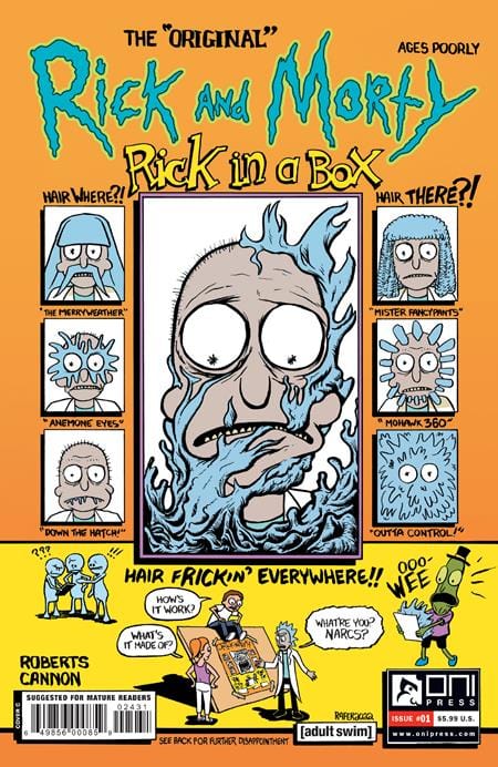 Oni Press Comic Books > Incentives RICK AND MORTY PRESENTS RICK IN A BOX #1 (ONE SHOT) CVR C INC 1:10 RAFER ROBERTS VAR (MR) 64985600085902431 1023ON485