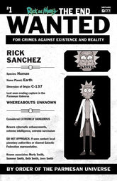 Oni Press Comic Books > Incentives RICK AND MORTY THE END #1 CVR E INC 1:10 MOST WANTED VAR 64985600882400151 1025ON0881