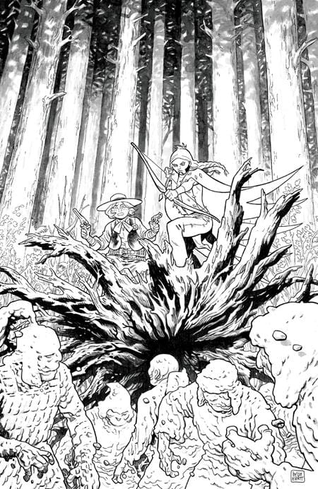 Oni Press Comic Books > Incentives SIXTH GUN BATTLE FOR THE SIX #2 (OF 3) CVR D INC 1:20 BRIAN HURTT B&W VAR 64985600841100241 0625ON623