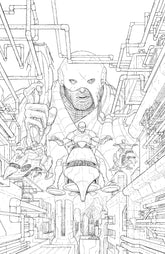 Oni Press Comic Books > Incentives SKIN POLICE #1 (OF 4) CVR E 1:50 INCV B&W PITARRA 64985600810700151