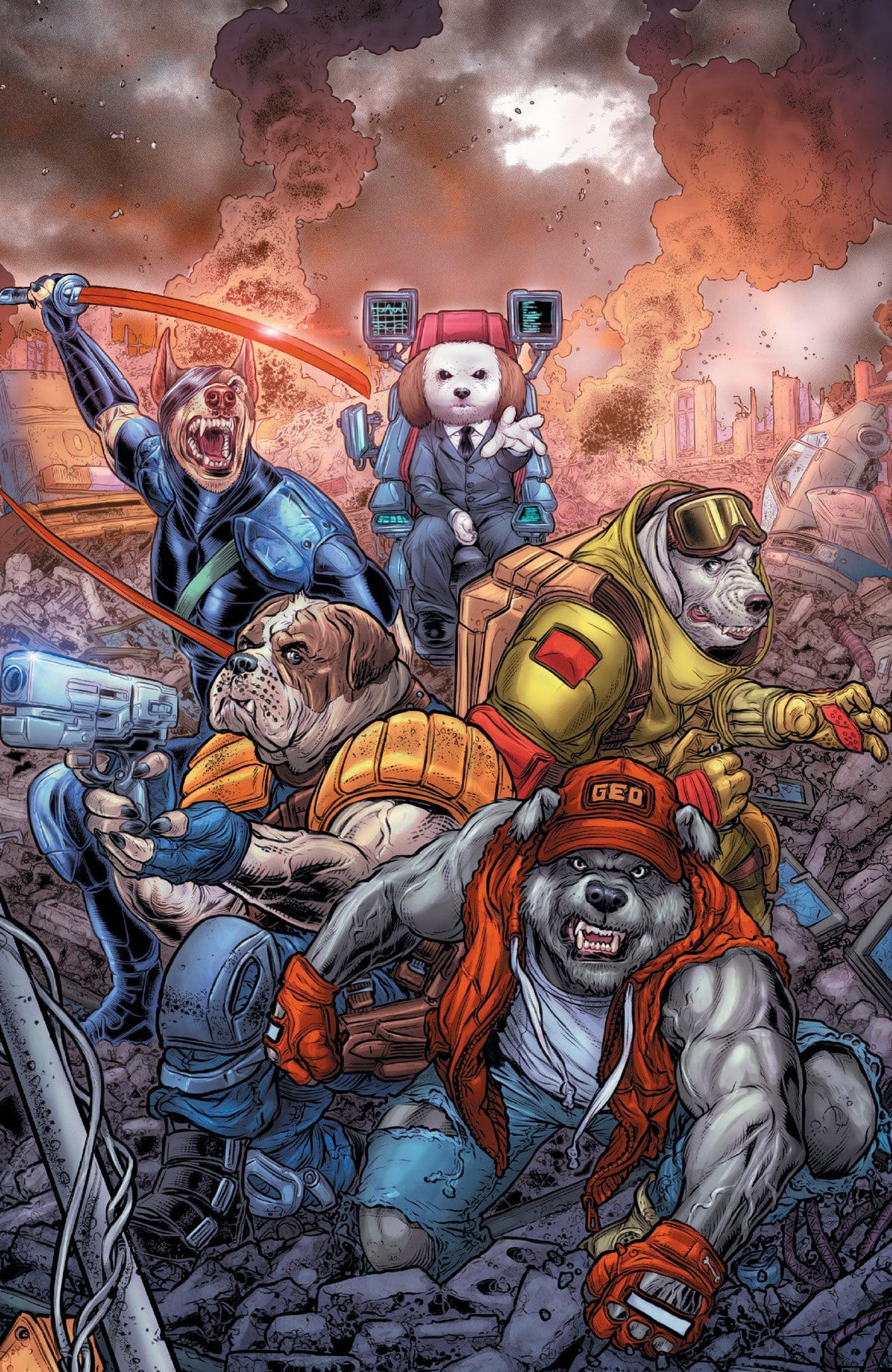 Oni Press Comic Books > Incentives SUPER MONDO MEGA MUTTS #3 CVR E INC 1:20 JUAN JOSE RYP FULL ART VAR (Release Date: 09/30/2026) 64985600904303051 PRH-64985600904303051