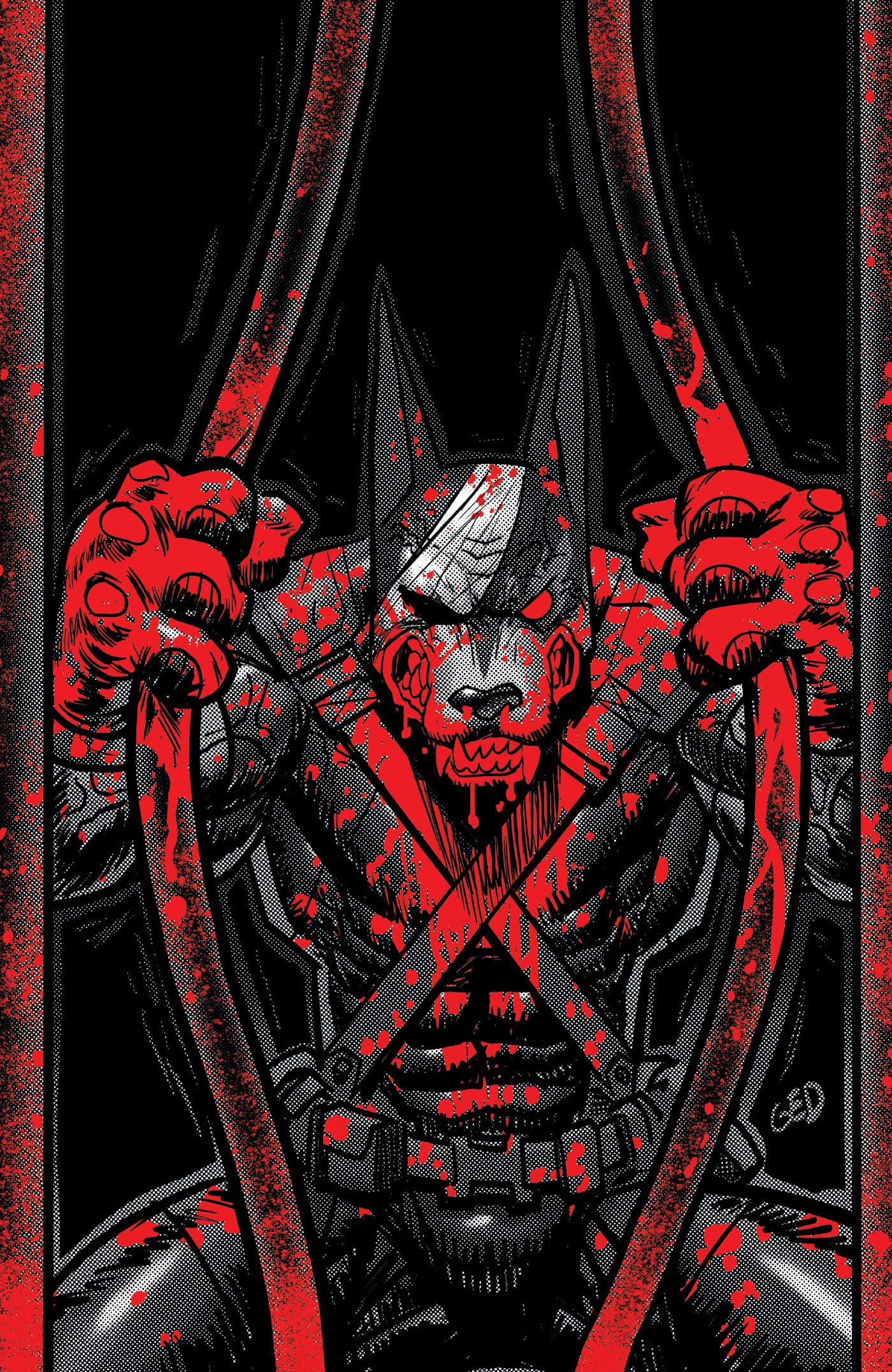 SUPER MONDO MEGA MUTTS #3 CVR F INC 1:50 JUAN GEDEON BLOODY B&W VAR (Release Date: 09/30/2026)