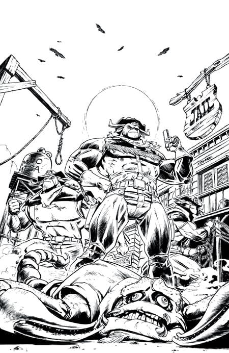 Oni Press Comic Books > Incentives WILD WEST COW-BOYS OF MOO MESA #3 (OF 4) CVR E INC 1:20 ANDREW KRAHNKE B&W VAR 64985600851000351 0925ON0909