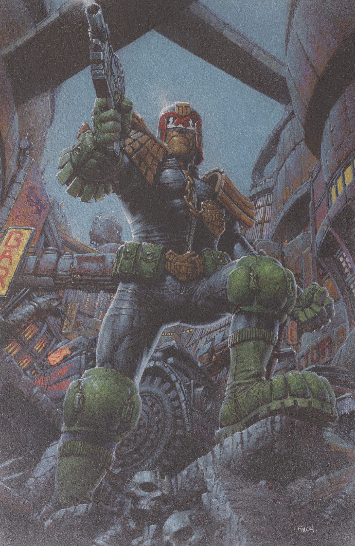 Judge Dredd/Biker Mice from Mars #1 Cover F David Finch Foil Var (Release Date: 12/02/2026)