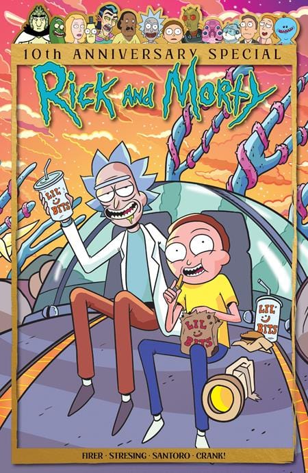 Oni Press Comic Books RICK AND MORTY 10TH ANNIVERSARY SPECIAL #1 (ONE SHOT) CVR A MARC ELLERBY WRAPAROUND 64985600797100111 0524ON531