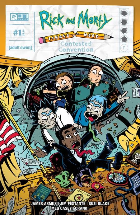 Oni Press Comic Books RICK AND MORTY FINALS WEEK CONTESTED CONVENTION #1 (ONE SHOT) CVR B SAM GRINBERG VAR (MR) 64985600796400121 0624ON511