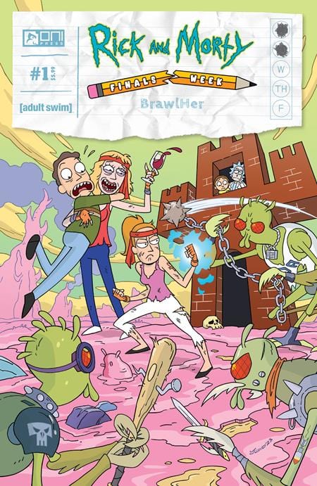 Oni Press Comic Books RICK AND MORTY PRESENTS FINALS WEEK BRAWLHER #1 (OF 5) CVR B JAMES LLOYD VAR 64985600791900121 0224ON415