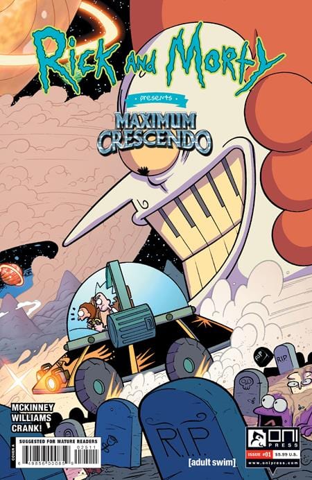 Oni Press Comic Books RICK AND MORTY PRESENTS MAXIMUM CRESCENDO #1 CVR A JARRETT WILLIAMS (MR) 64985600085902511 1123ON418