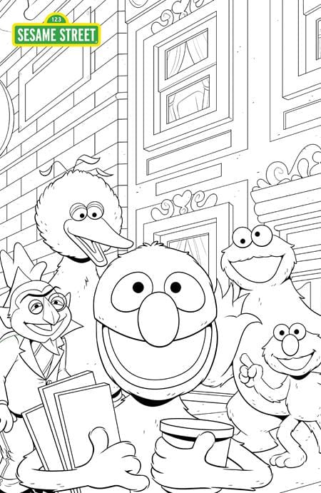 Oni Press Comic Books SESAME STREET #1 CVR C AUSTIN BAECHLE COLORING BOOK SKETCH VAR 64985600805300131 0624ON519