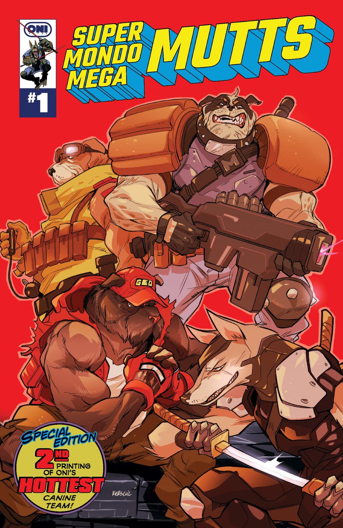 Oni Press Comic Books SUPER MONDO MEGA MUTTS #1 2nd Printing (Release Date: 08/26/2026) 64985600904301012 PRH-64985600904301012