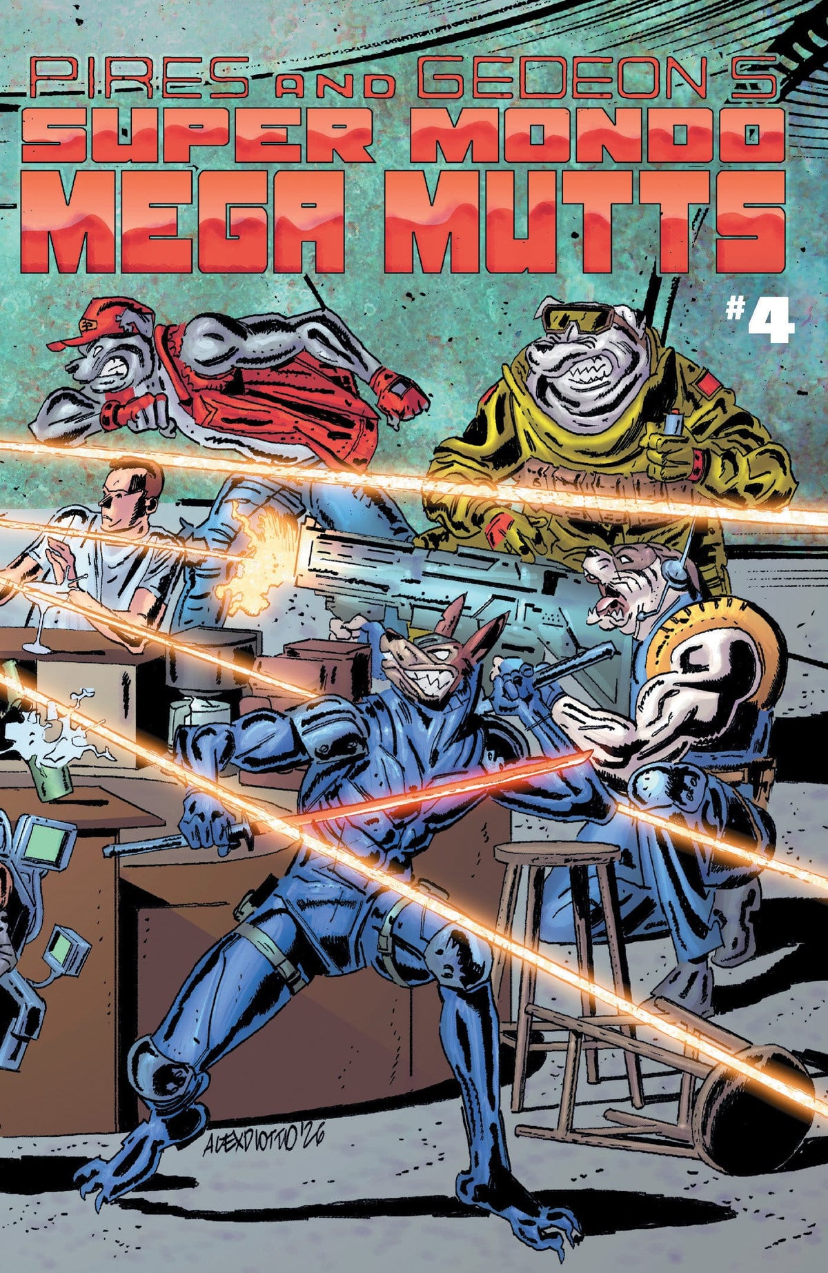 Oni Press Comic Books SUPER MONDO MEGA MUTTS #4 CVR B ALEX DIOTTO VAR (Release Date: 10/28/2026) 64985600904304021 PRH-64985600904304021