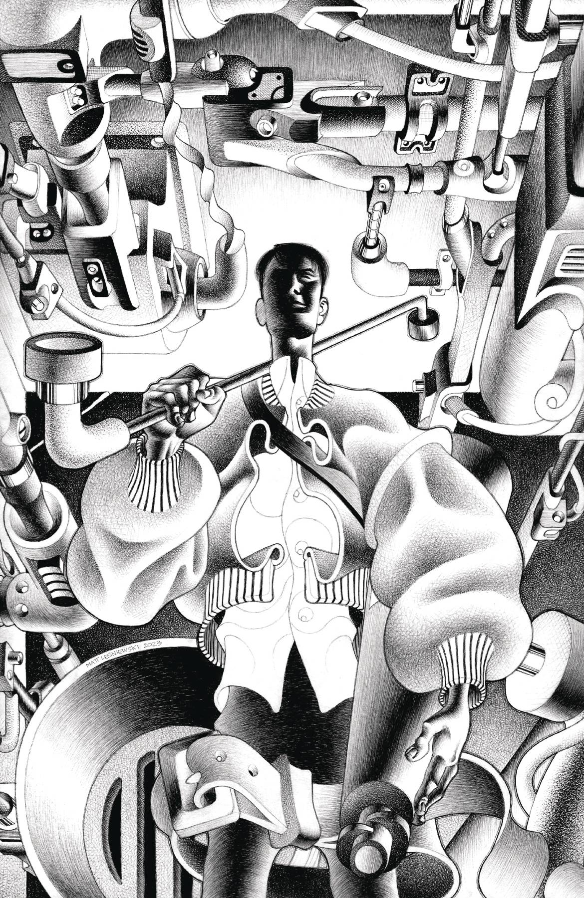 FACELESS AND THE FAMILY #1 CVR G 1:30 INCV LESNIEWSKI B&W VAR