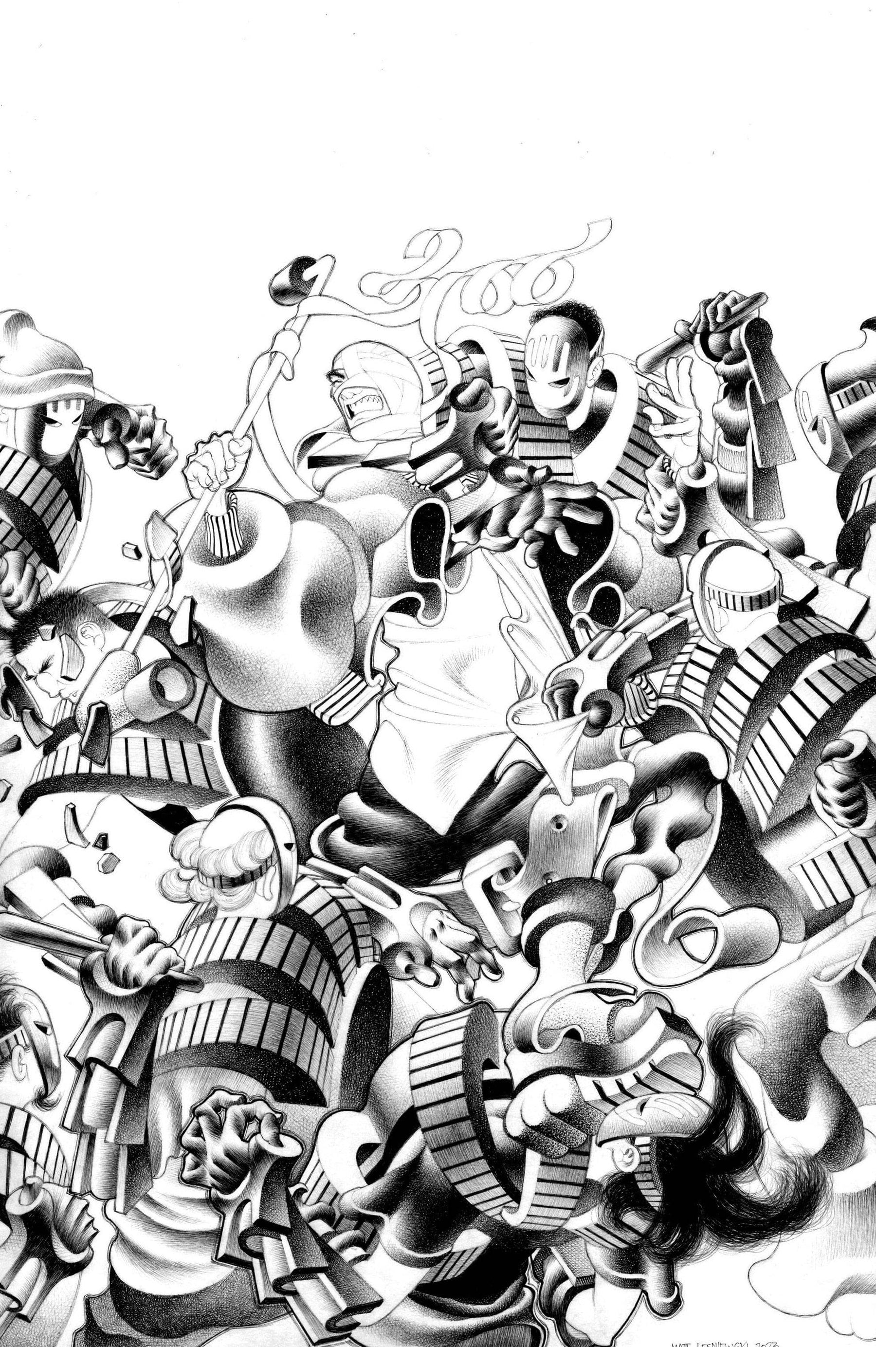 FACELESS AND THE FAMILY #4 CVR D 1:20 INCV B&W LESNIEWSKI VAR