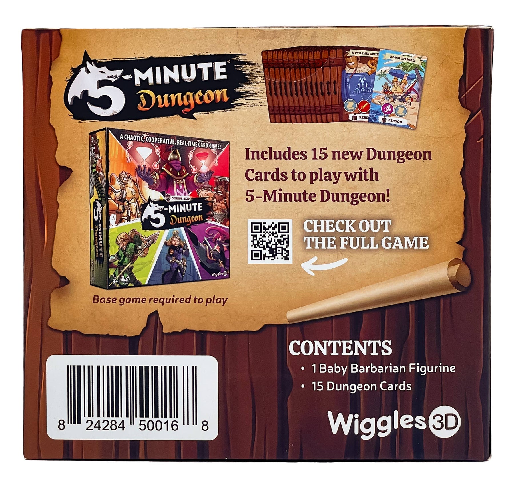 Outset Games and Cobble Hill Puzzles Miniatures > Other Miniatures 5 Minute Dungeon: Baby Barbarian Expansion 824284500168 W3D-50016