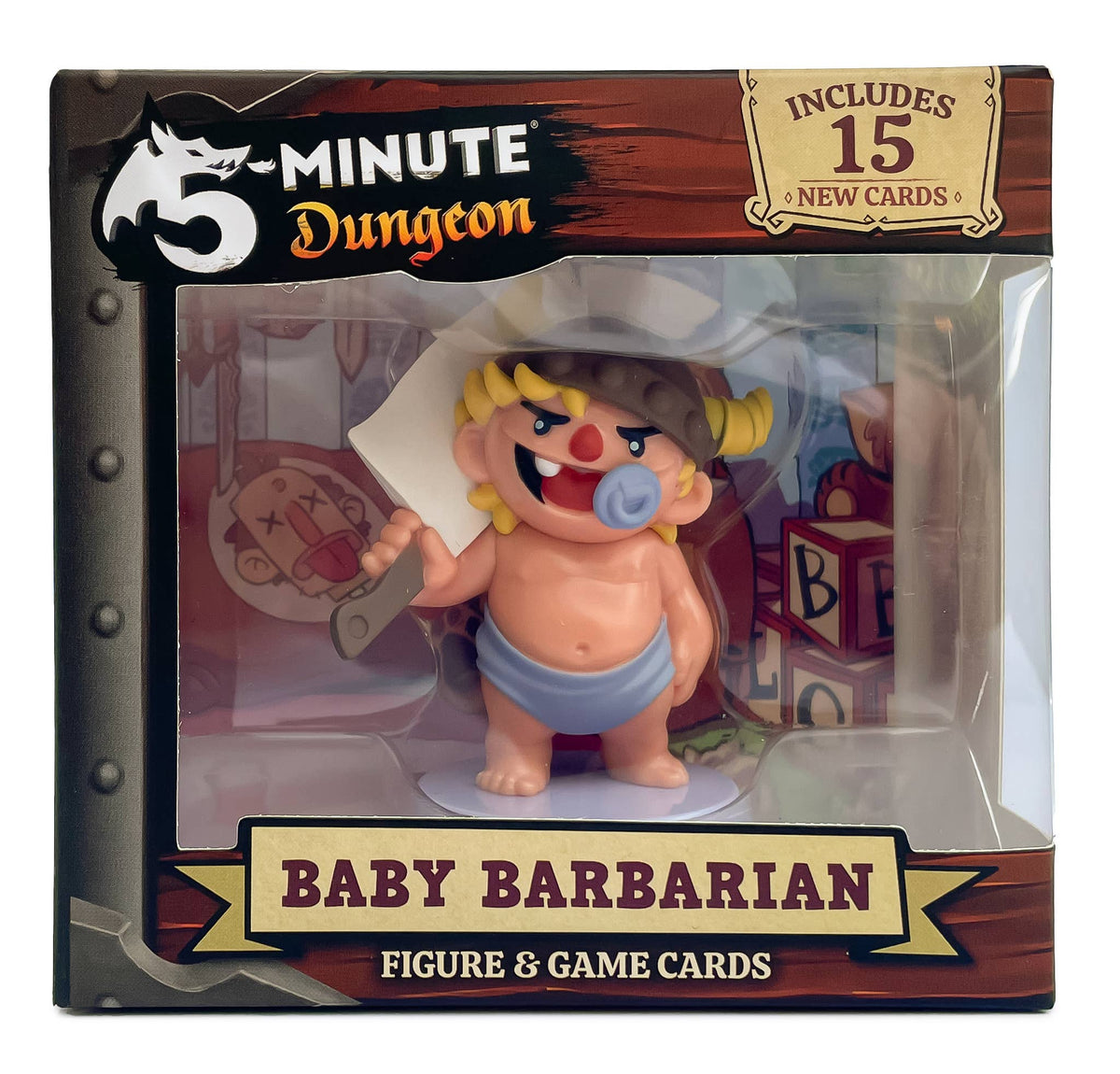 Outset Games and Cobble Hill Puzzles Miniatures > Other Miniatures 5 Minute Dungeon: Baby Barbarian Expansion 824284500168 W3D-50016
