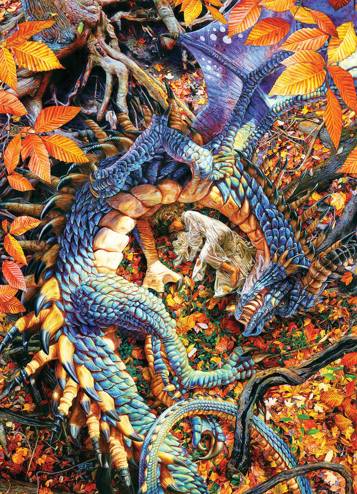 Outset Games and Cobble Hill Puzzles Puzzles > Jigsaw Puzzles Abby's Dragon 1000pc puzzle 625012401333 40133