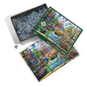 Outset Games and Cobble Hill Puzzles Puzzles > Jigsaw Puzzles Amsterdam Canal 1000pc Puzzle 625012400763 40076