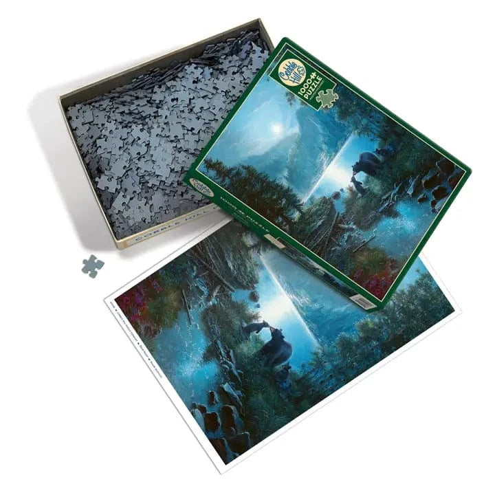 Outset Games and Cobble Hill Puzzles Puzzles > Jigsaw Puzzles Bear Night 1000pc Puzzle 625012400084 40008