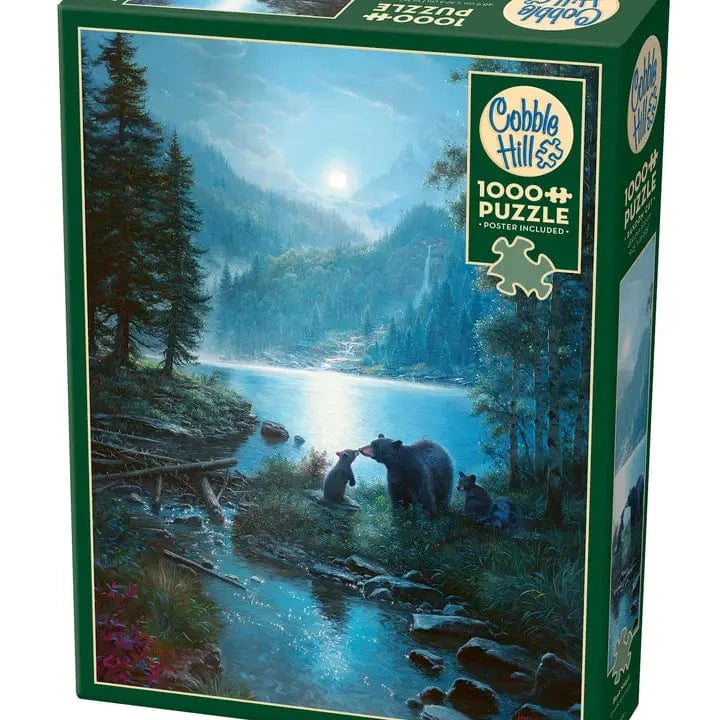 Outset Games and Cobble Hill Puzzles Puzzles > Jigsaw Puzzles Bear Night 1000pc Puzzle 625012400084 40008