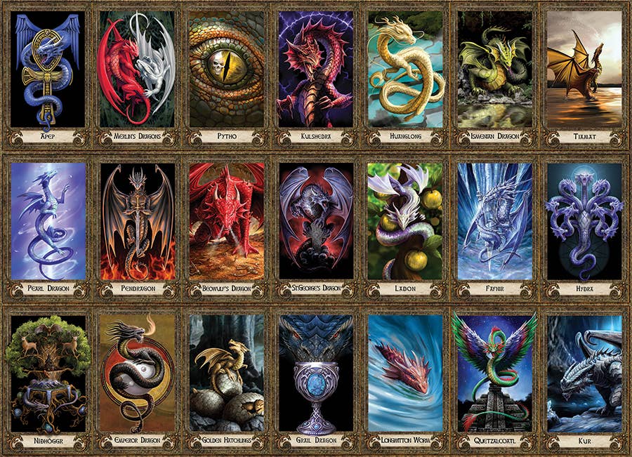 Outset Games and Cobble Hill Puzzles Puzzles > Jigsaw Puzzles Dragon Oracle 1000pc puzzle 625012403214 40321