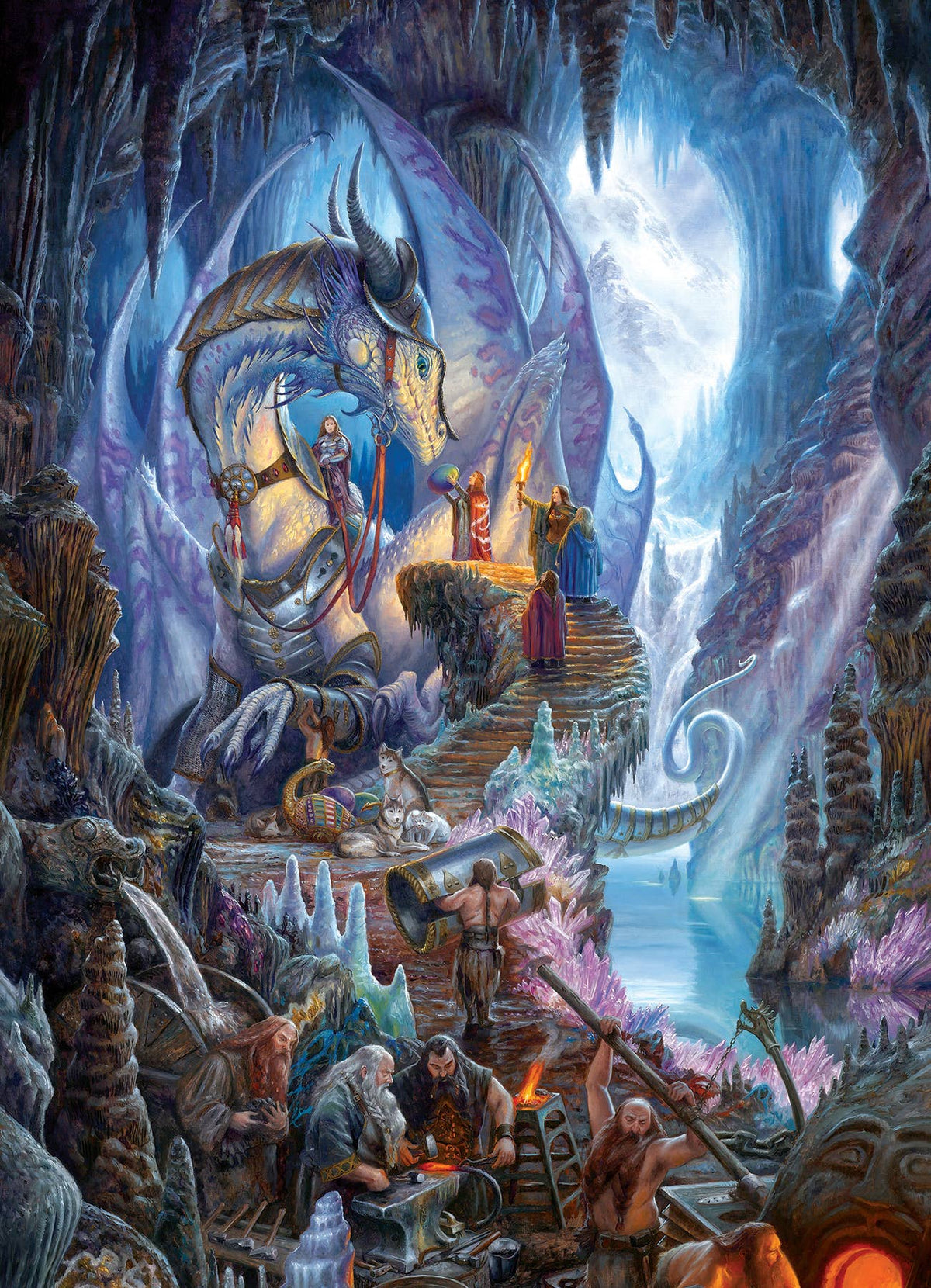 Outset Games and Cobble Hill Puzzles Puzzles > Jigsaw Puzzles Dragonforge 1000pc puzzle 625012401357 40135