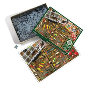 Outset Games and Cobble Hill Puzzles Puzzles > Jigsaw Puzzles Fishing Lures 1000pc Puzzle 625012401852 40185