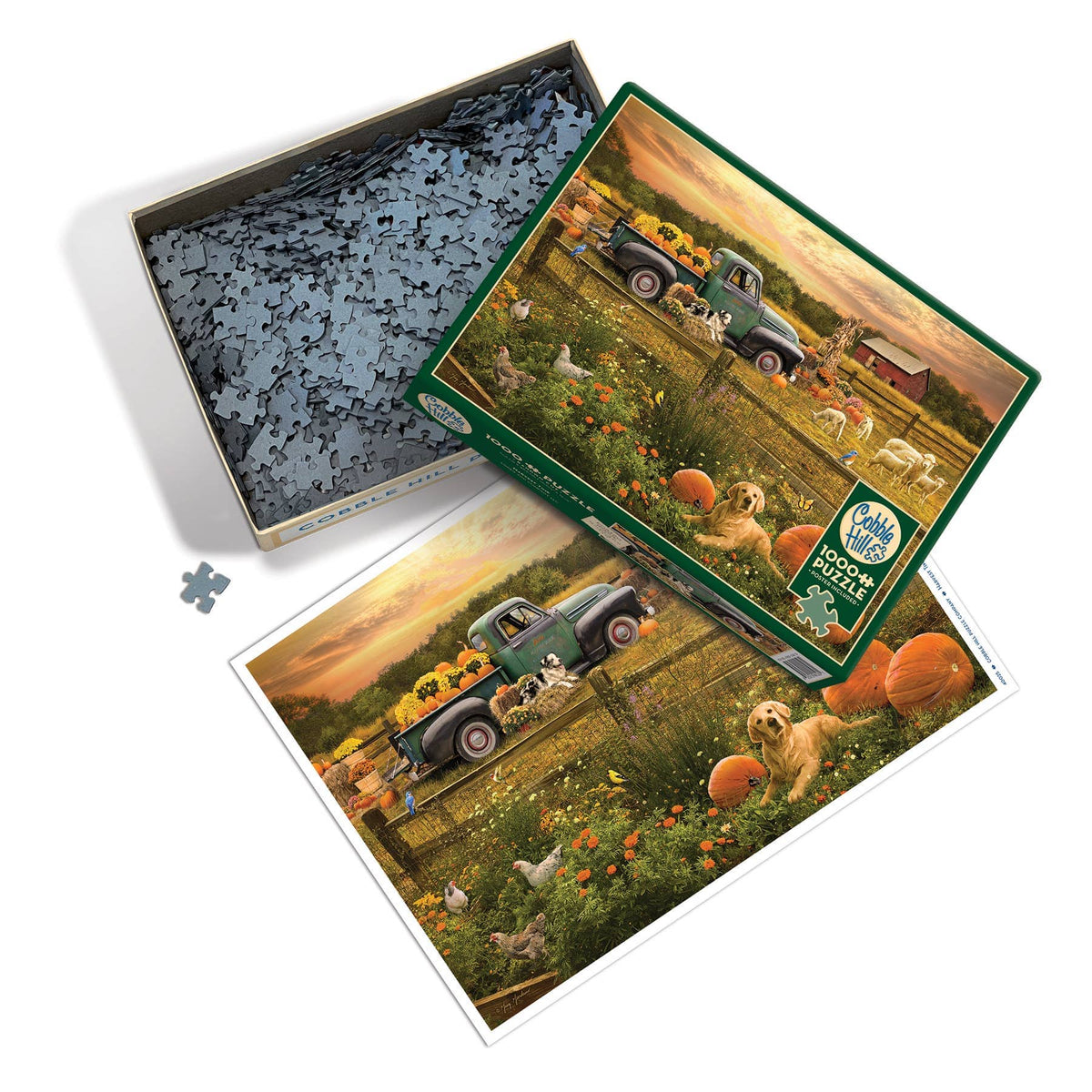 Outset Games and Cobble Hill Puzzles Puzzles > Jigsaw Puzzles Harvest Time 1000pc puzzle 625012400251 40025