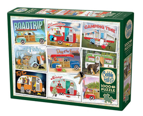Outset Games and Cobble Hill Puzzles Puzzles > Jigsaw Puzzles Hitting the Road 1000pc puzzle 625012400671 40067