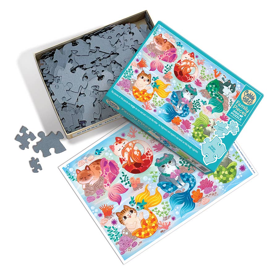 Outset Games and Cobble Hill Puzzles Puzzles > Jigsaw Puzzles Mercats (Family) 350pc puzzle 625012470476 47047