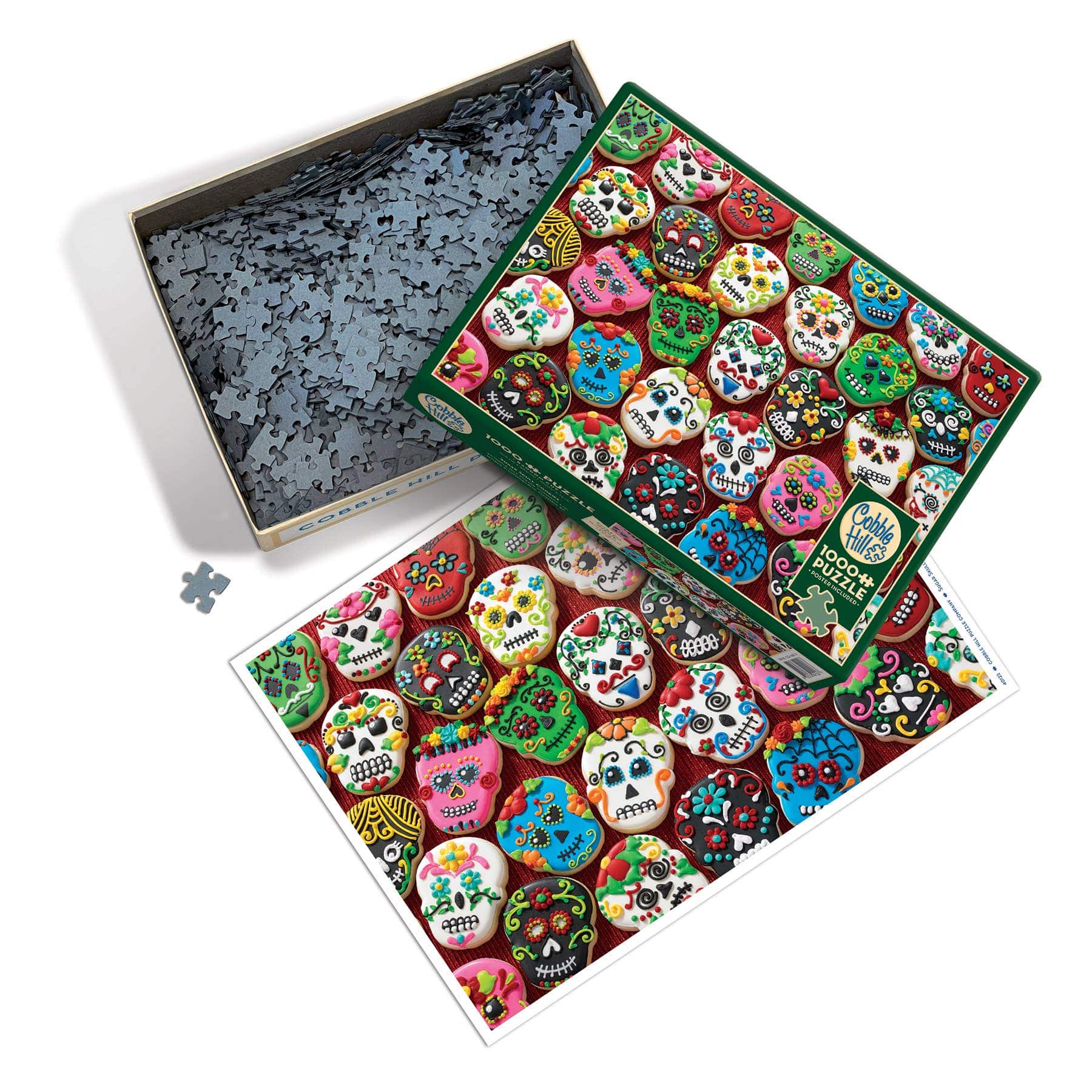 Outset Games and Cobble Hill Puzzles Puzzles > Jigsaw Puzzles Sugar Skull Cookies 1000pc puzzle 625012401227 40122