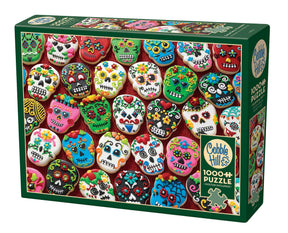 Outset Games and Cobble Hill Puzzles Puzzles > Jigsaw Puzzles Sugar Skull Cookies 1000pc puzzle 625012401227 40122