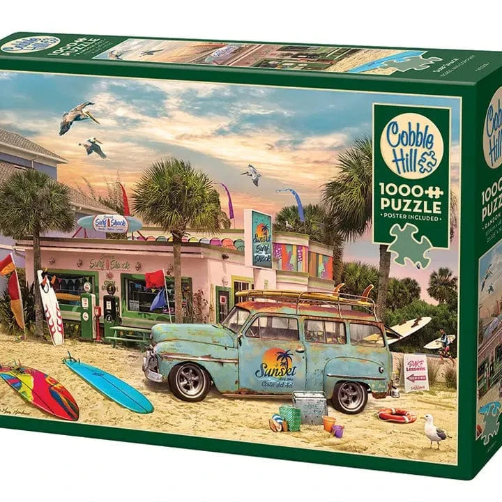 Outset Games and Cobble Hill Puzzles Puzzles > Jigsaw Puzzles Surf Shack 1000pc Puzzle 625012402699 40269