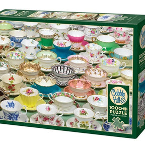 Outset Games and Cobble Hill Puzzles Puzzles > Jigsaw Puzzles Teacups 1000pc Puzzle 625012401173 40117