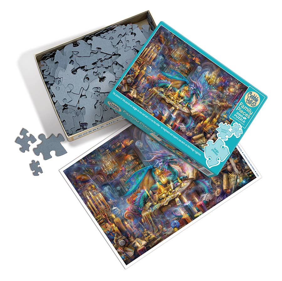 Outset Games and Cobble Hill Puzzles Puzzles > Jigsaw Puzzles The Library Keeper (Family) 350pc puzzle 625012470506 47050