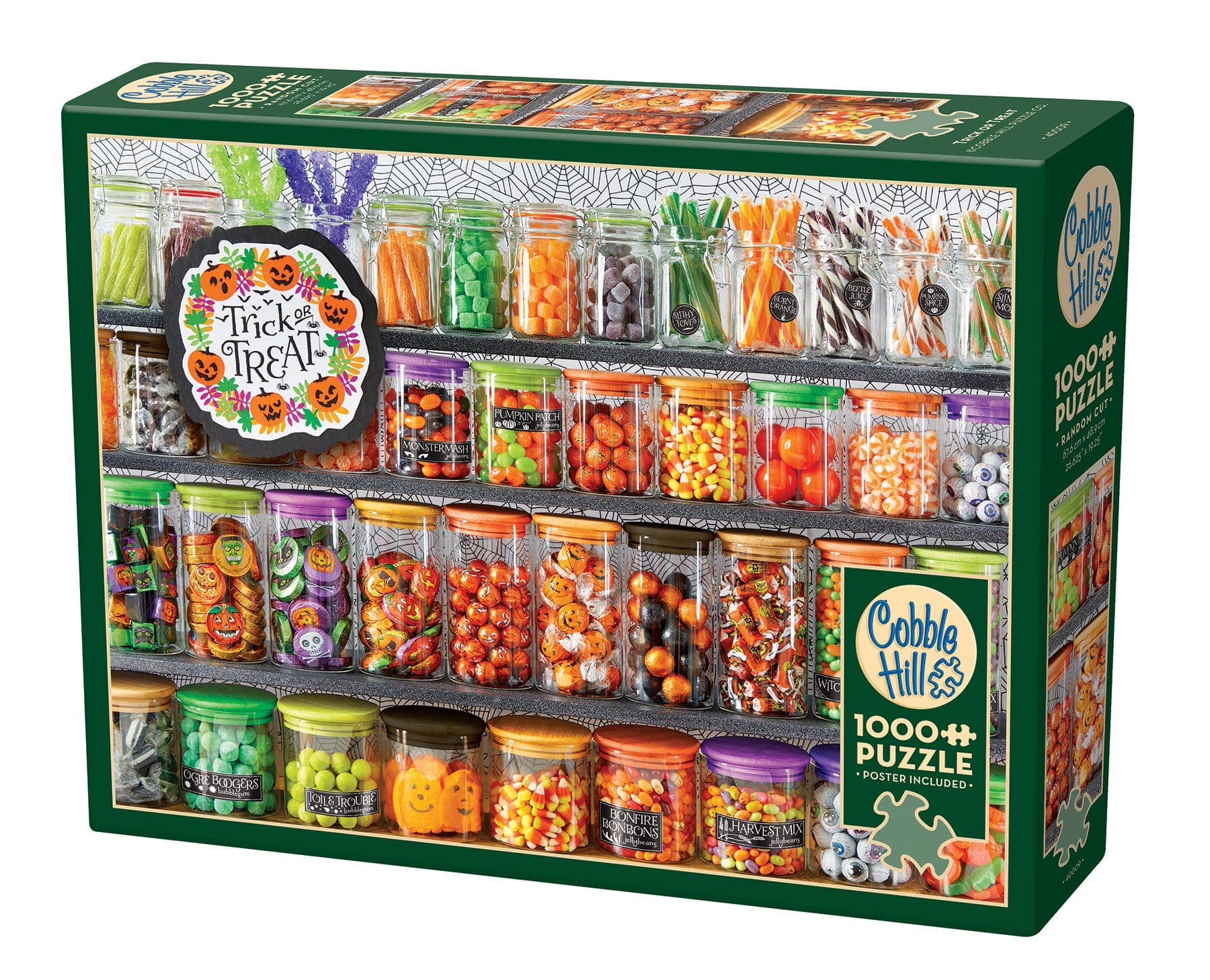Outset Games and Cobble Hill Puzzles Puzzles > Jigsaw Puzzles Trick or Treat 1000pc puzzle 625012400091 40009