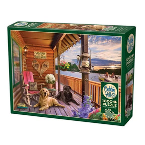 Outset Games and Cobble Hill Puzzles Puzzles > Jigsaw Puzzles Welcome To the Lake House 1000pc Puzzle 625012401524 40152