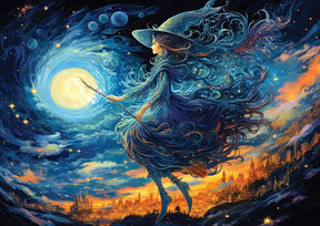 Outset Games and Cobble Hill Puzzles Puzzles > Jigsaw Puzzles Witch's Night Out 1000pc Enjoy Puzzle 5949194021956 E-2195