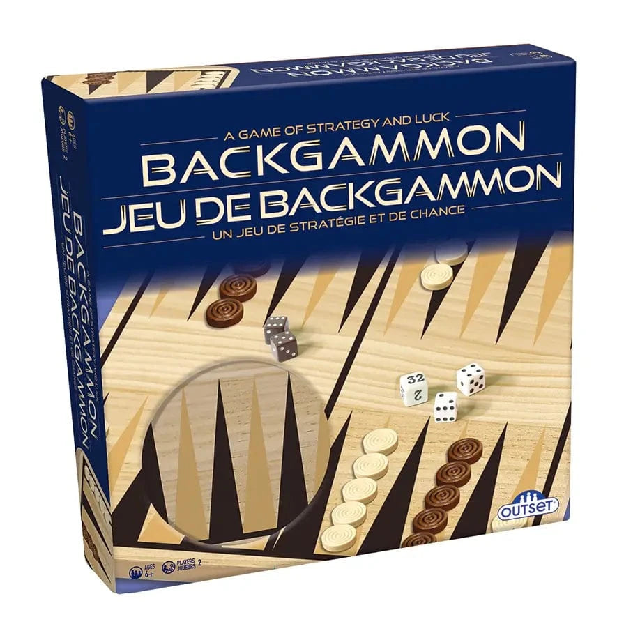 Outset Media Board Games > Large Box Games Backgammon - A Classic Battle of Strategy & Chance 625012192651 SKU 19265
