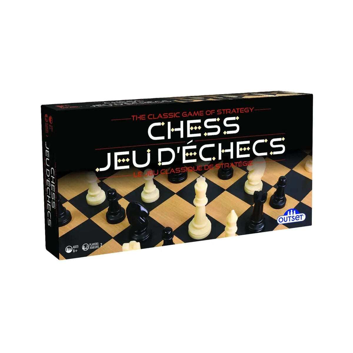 Outset Media Board Games > Large Box Games Chess (Plastic) - Command Your Strategy. Conquer the Board 625012192637 SKU 19263
