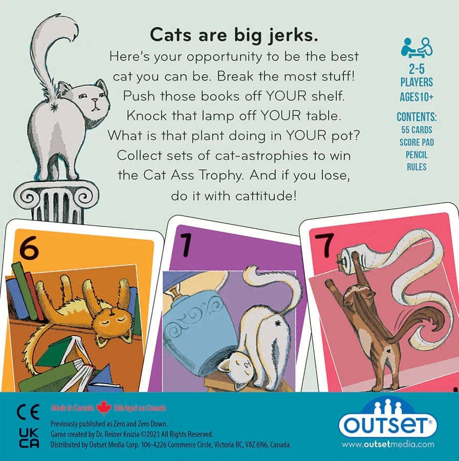 Outset Media Board Games > Small Box Games Cat Ass Trophy 625012116015 11601