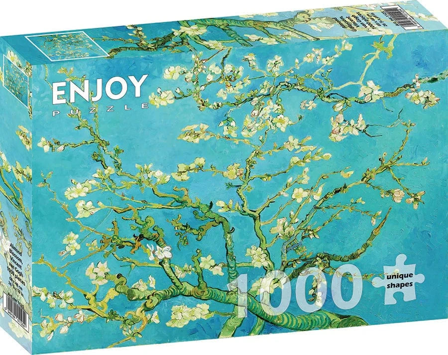 Outset Media Puzzles > Jigsaw Puzzles Enjoy Puzzle: 1000pc Ribbon Cut - Van Gogh, Almond Blossom 5949194011254 E-1125