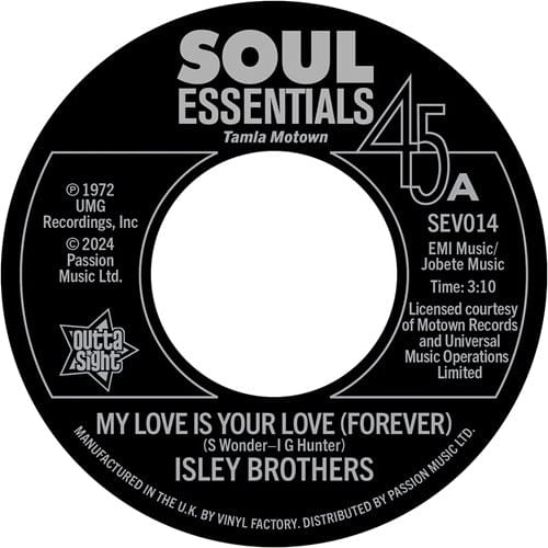 Outta Sight Import Music > Vinyl Records The Isley Brothers - My Love Is Your Love (Forever) / Tell Me It's Just A Rumour Baby (Import) [7" Single] 5013993910596 OUTT9391059.7