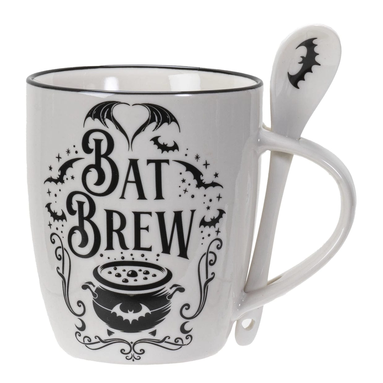 Pacific Giftware Decor > Other Decor Pacific Giftware: Bat Brew Mug & Spoon Set For Coffee/Tea 726549145063 14506